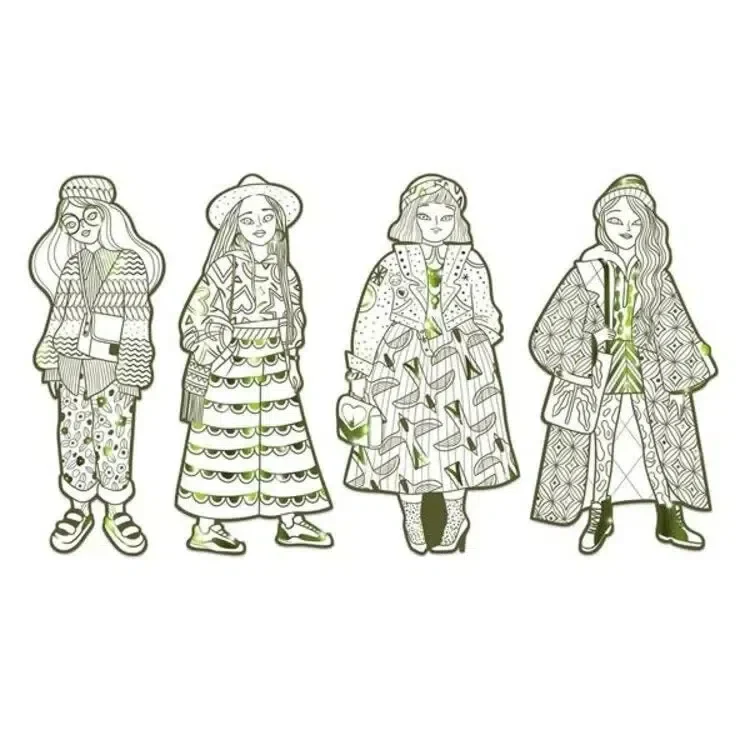 Bowie & Friends Fashion Coloring - Image 2