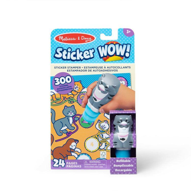 Cat Activity Pad Sticker WOW