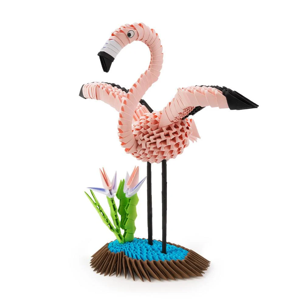 Flamingo 3D Origami