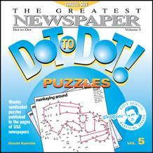 Monkeying Around The Greatest Dot-to-Dot Mini Travel Newspaper Book: Vol #5