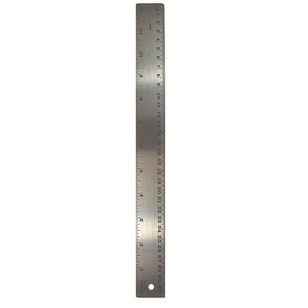 The Classics Stainless Steel Ruler with Cork Backing
