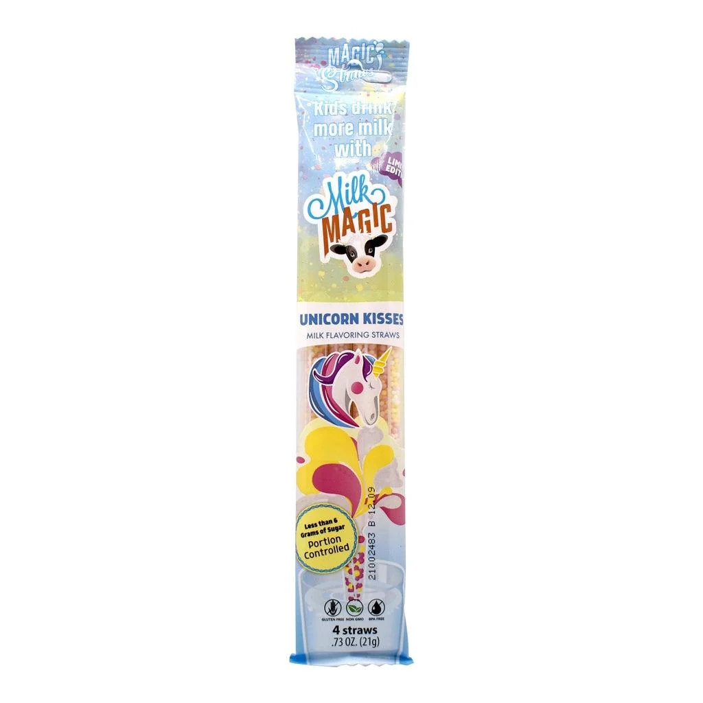 Unicorn Kisses Milk Straws