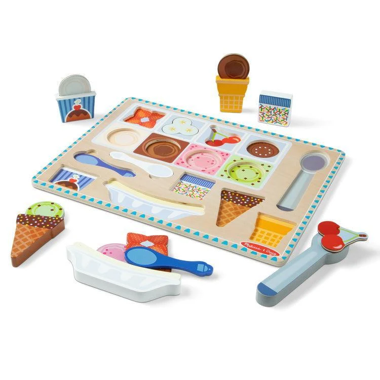 Wooden Magnetic Ice Cream Puzzle & Play Set - Image 3